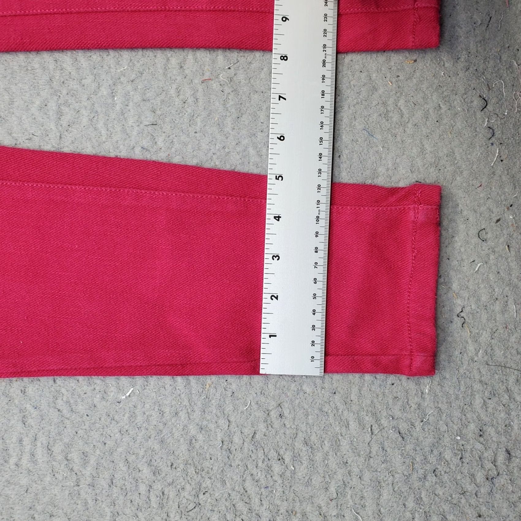 Denime Diane Gilman DG2 Skinny Jeans Womens XS Pink Denim Stretch Flat Front Pull On Jeans Size 26" / US 2 / IT 38 - 5 Thumbnail
