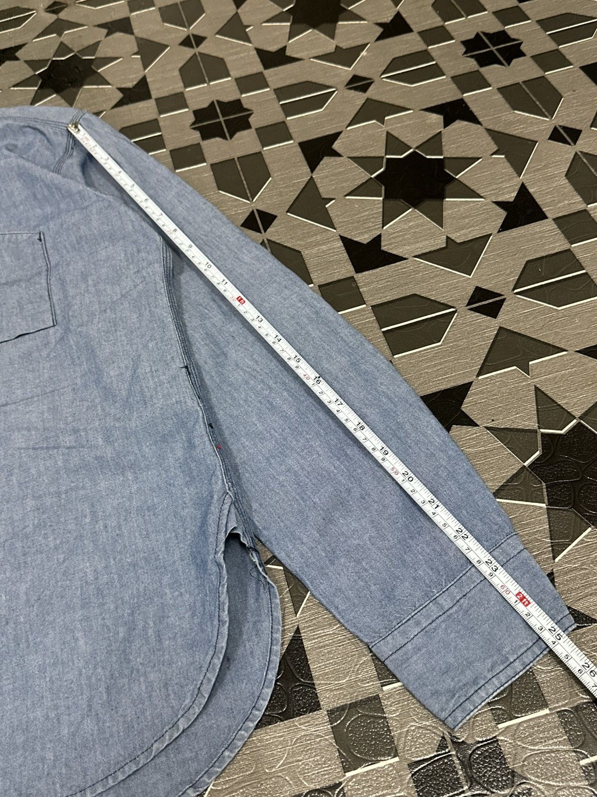 Engineered Garments Engineered Garments Work Shirt In Indigo Cotton Chambray Size US M / EU 48-50 / 2 - 12 Thumbnail