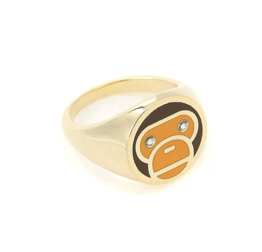 Bape Bape APE BABY MILO SIGNET RING Size ONE SIZE - 2 Thumbnail