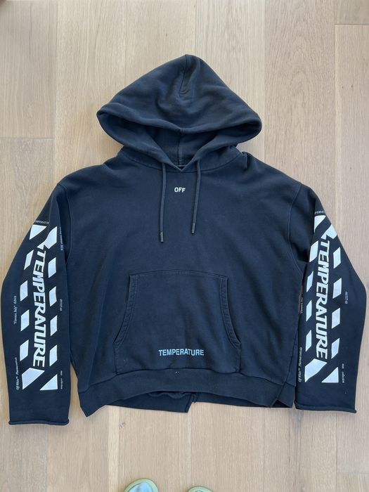 Off white hoodie online temperature