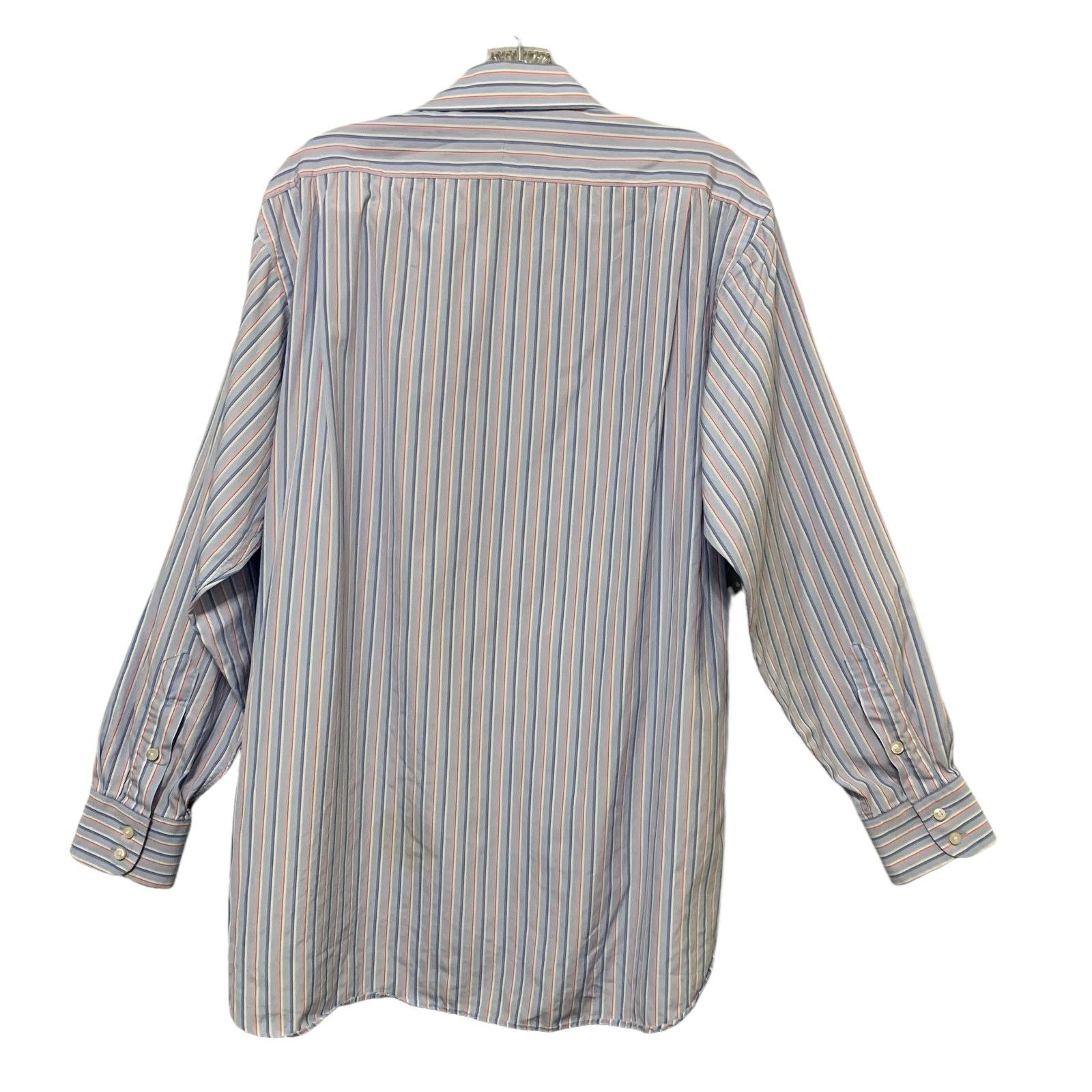Burberry Burberry London Striped Blue Pink Button Up Down Shirt 44 Size US XL / EU 56 / 4 - 5 Thumbnail