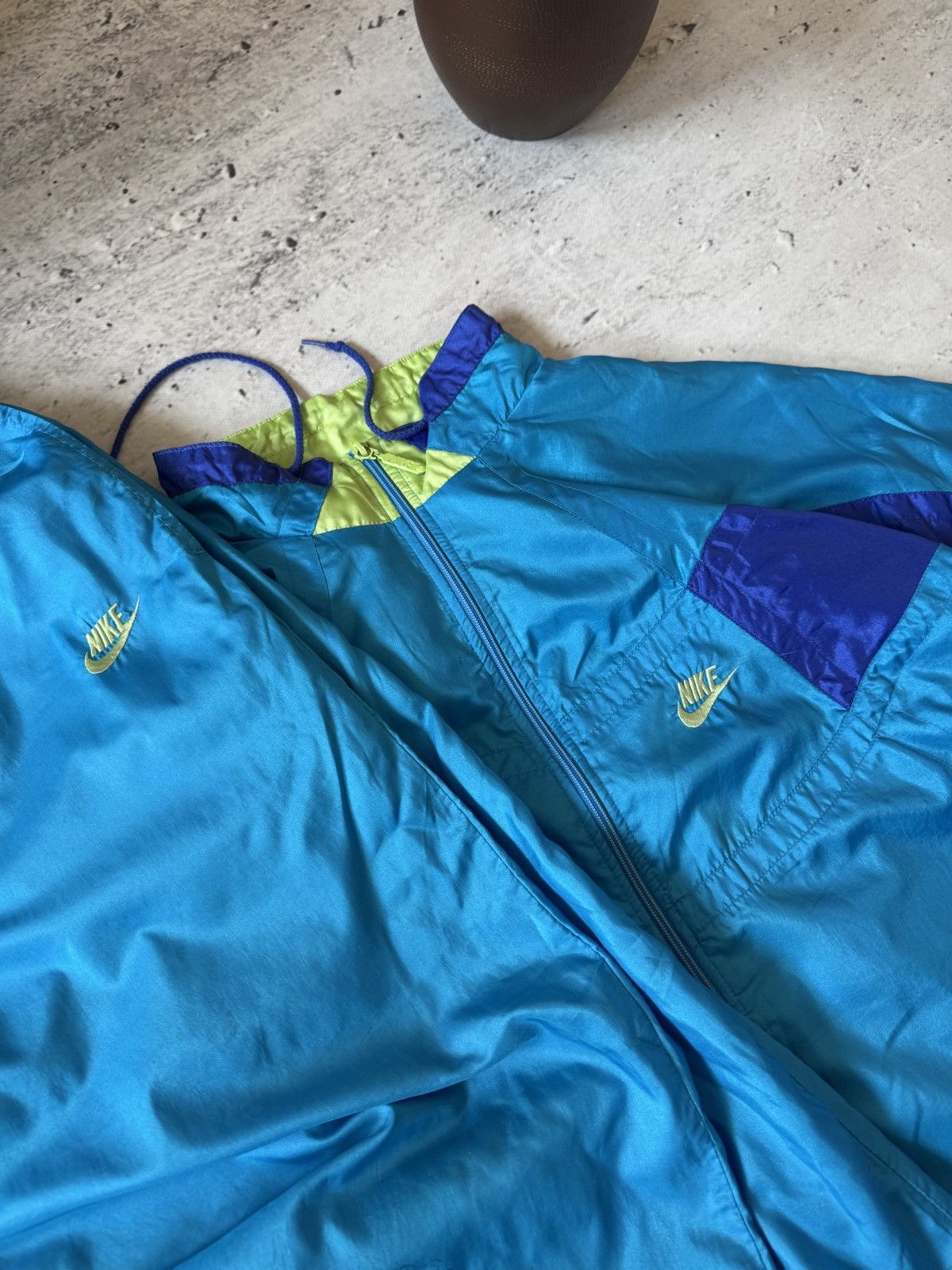 Nike × Vintage NIKE VINTAGE BASIC LOGO OVERSIZE NYLON TRACK SUIT BAGGY FIT Size US XL / EU 56 / 4 - 6 Thumbnail