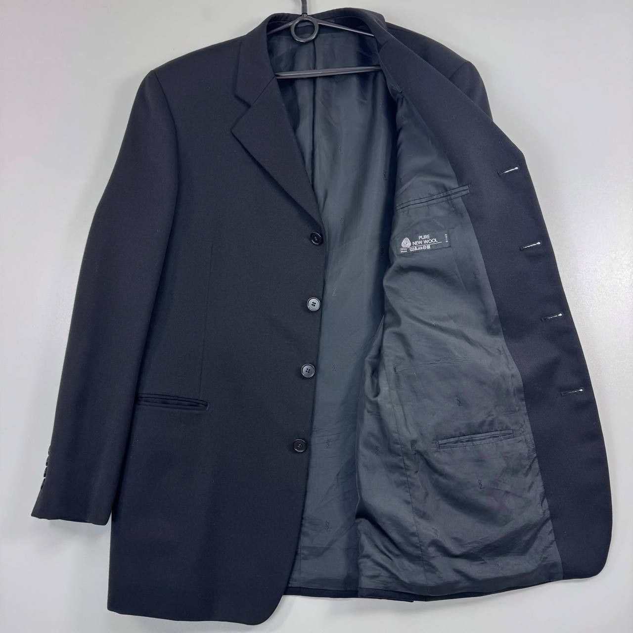Yves Saint Laurent Yves Saint Laurent Blazer Pure Black Suit Jacket Size 52 L Size US L / EU 52-54 / 3 - 2 Thumbnail