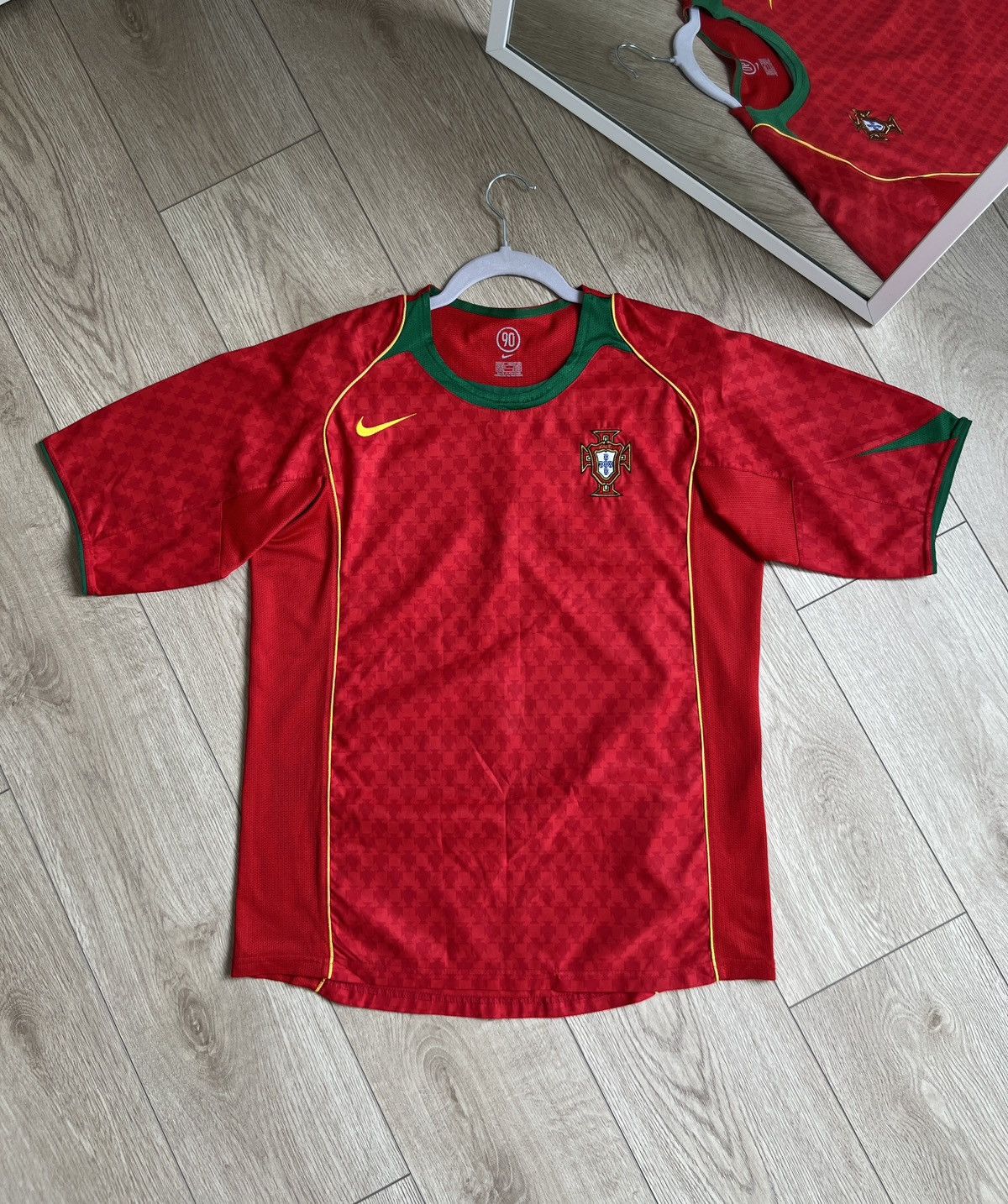 Vintage Blockcore Soccer jersey Portugal Nike total 90 Sz M