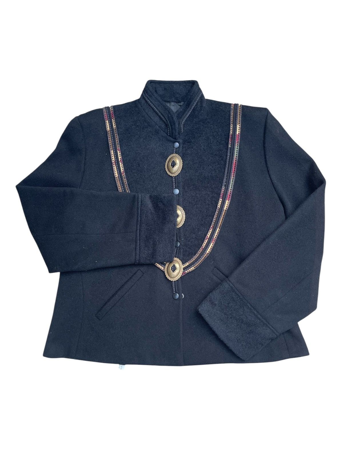 Designer Rare Coloratura Avant-Garde Mohair Wool Jacket – Made in USA Size L / US 10 / IT 46 - 7 Thumbnail