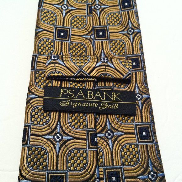 Jos. A. Bank JOS.A.BANK SIGNATURE MEN'S NEW 100%SILK TIE WIDTH: 3 1/2" Size ONE SIZE - 4 Thumbnail
