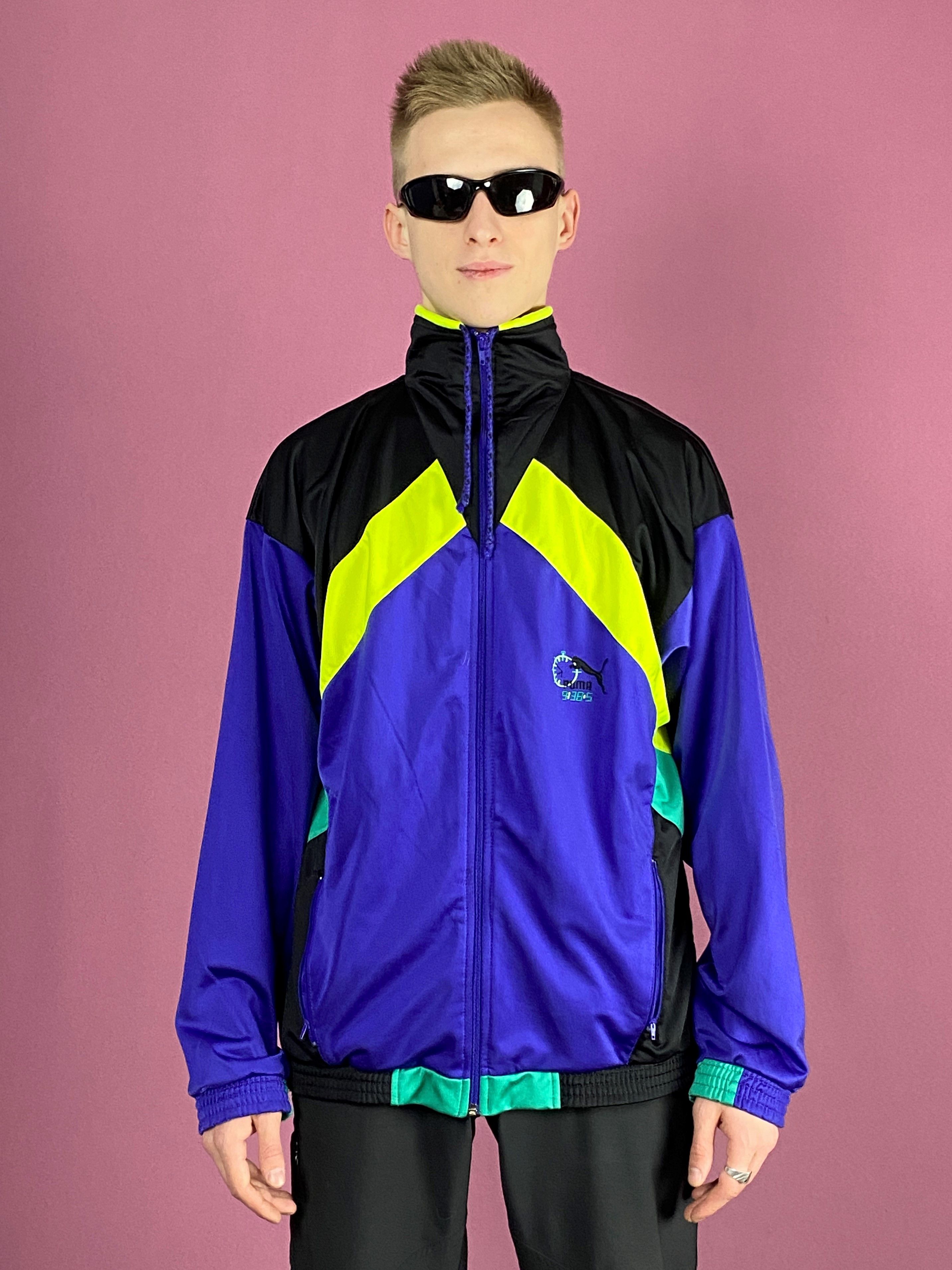 Puma × Vintage 90s Puma Vintage Men's Track Jacket - M Size US M / EU 48-50 / 2 - 1 Thumbnail