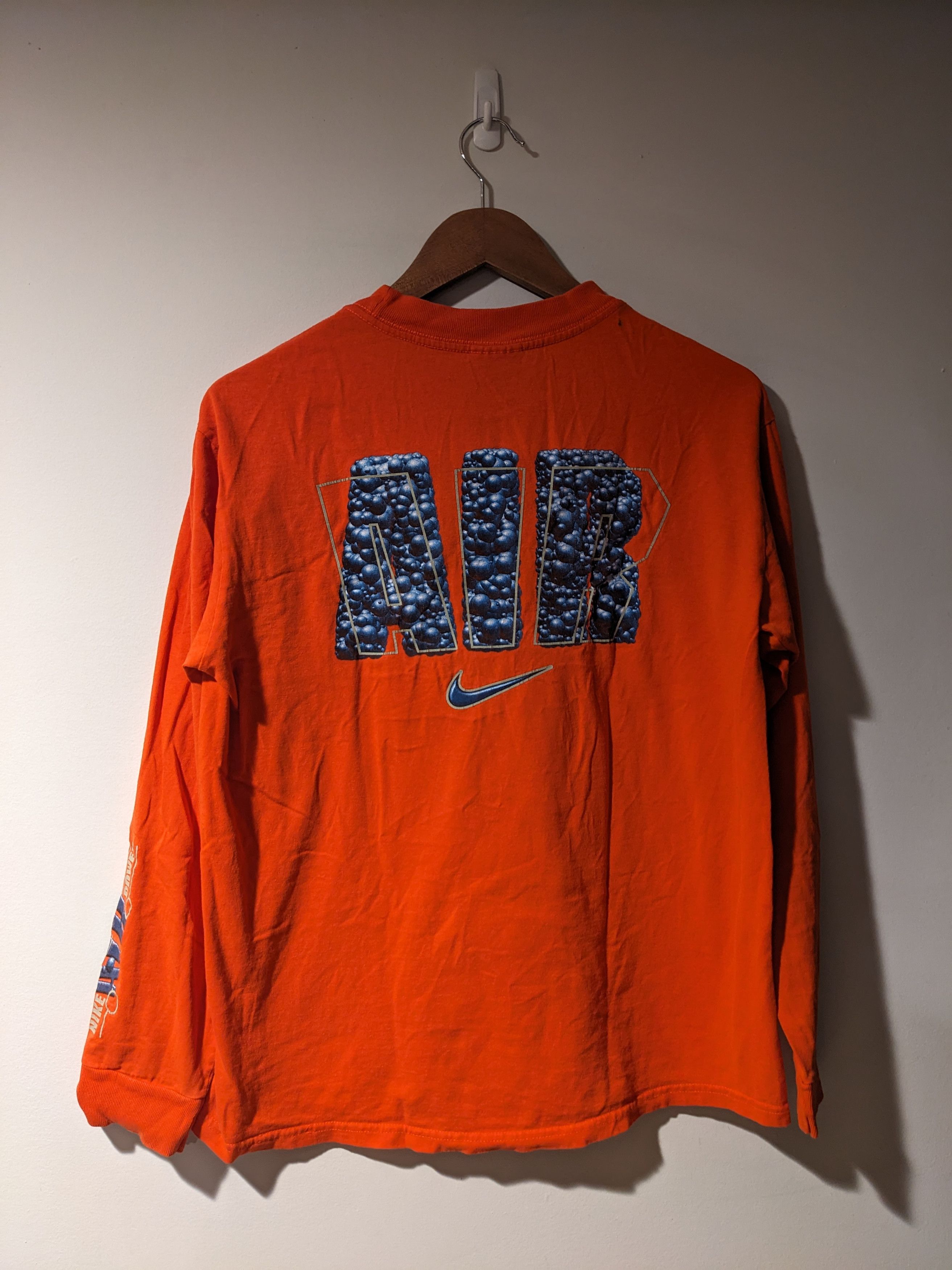 Nike × Vintage Vintage Y2K Nike Air Check Swoosh Youth Long-Sleeve T-Shirt Size US XL / EU 56 / 4 - 1 Thumbnail