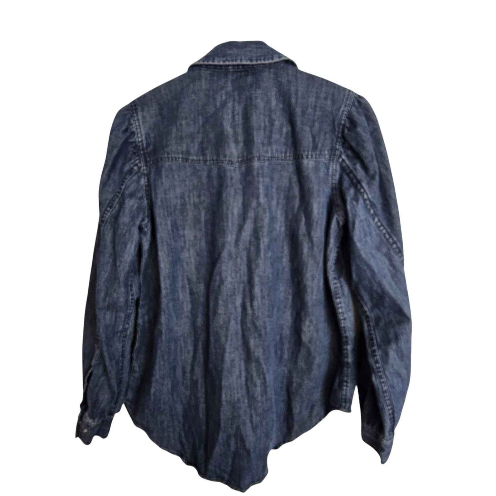 Sundry Sundance Womens Denim Western Shirt Pearl Snap Size XS Size XS / US 0-2 / IT 36-38 - 8 Thumbnail