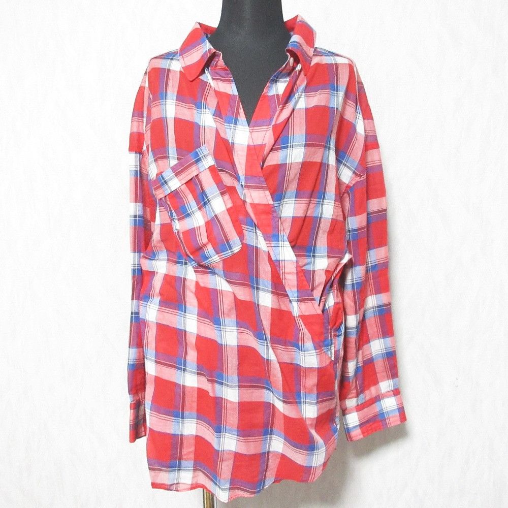 Other Smythe Wrap Check Shirt Cotton Tops DUTY FREE for USA