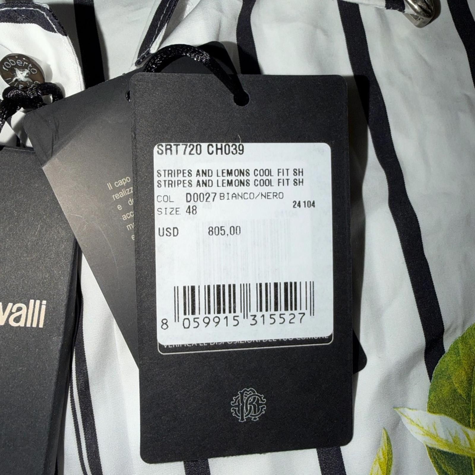 Roberto Cavalli Roberto Cavalli Button-up Dress Shirt - NWT & Hologram Cert Size 44R - 5 Thumbnail