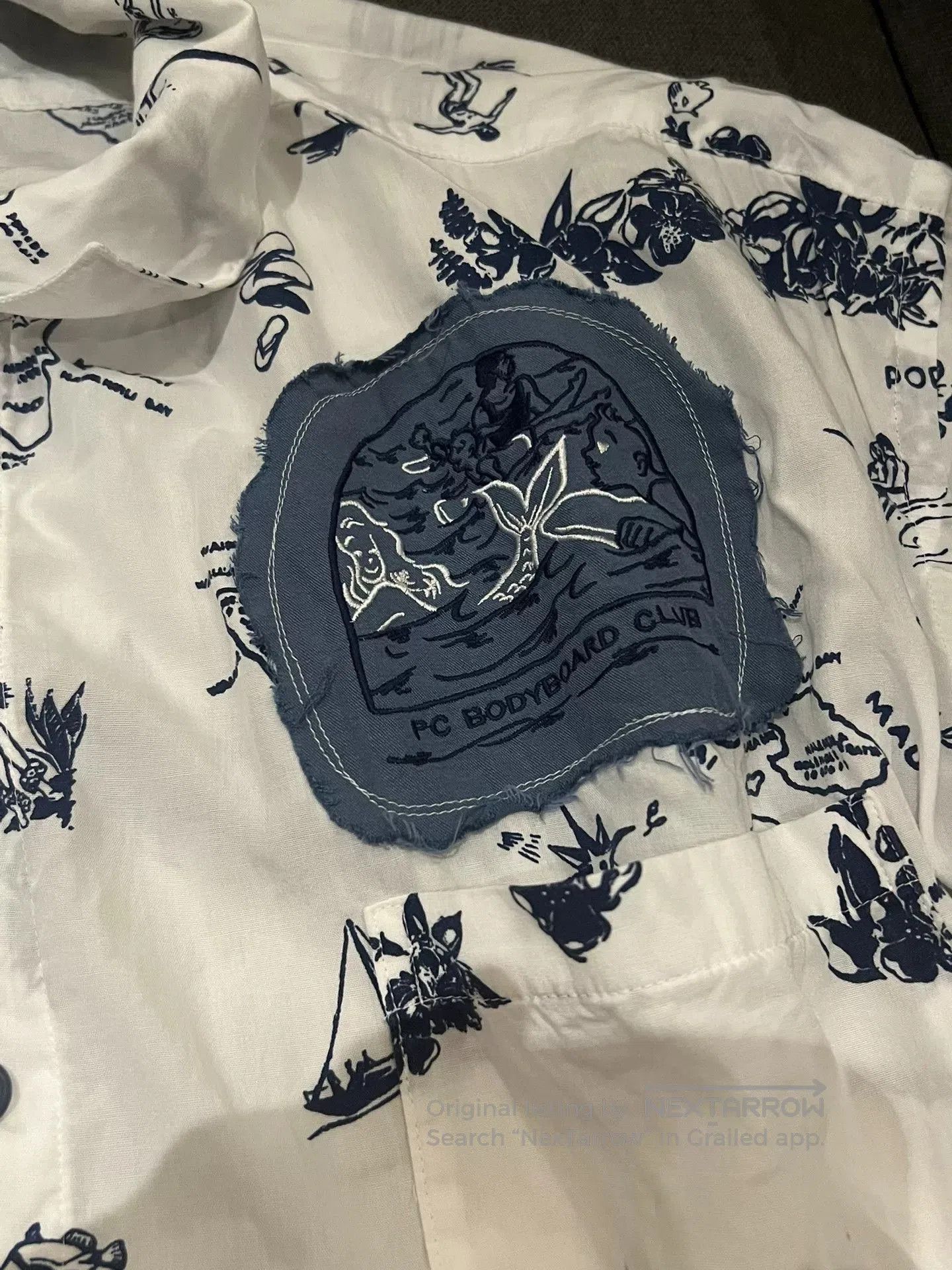 Porter Classic PORTER CLASSIC Hawaiian Aloha Silk Shirt. Size US XL / EU 56 / 4 - 5 Thumbnail