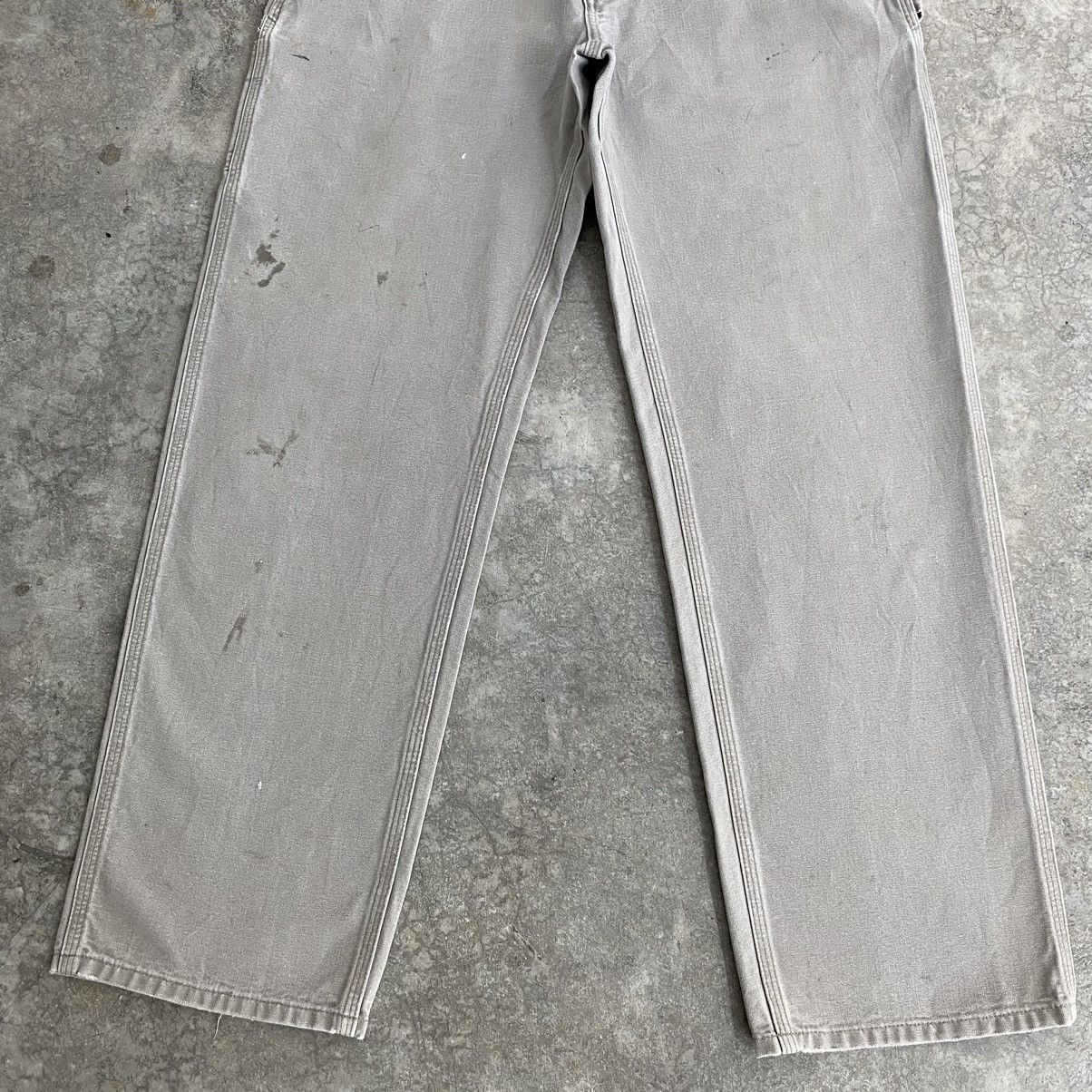 Carhartt × Vintage Vintage Carhartt Desert Grey Carpenter Workwear Pants Size US 35 - 5 Thumbnail