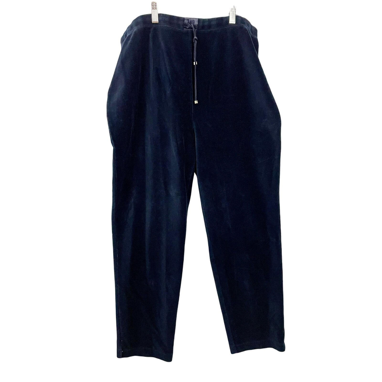 Liz Claiborne Liz Claiborne Navy Blue Tracksuit Corduroy Velour LARGE Size L / US 10 / IT 46 - 3 Thumbnail
