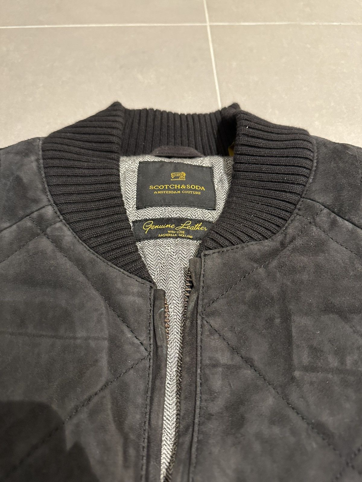 Scotch & Soda Suede Leather Jacket Size US M / EU 48-50 / 2 - 2 Thumbnail
