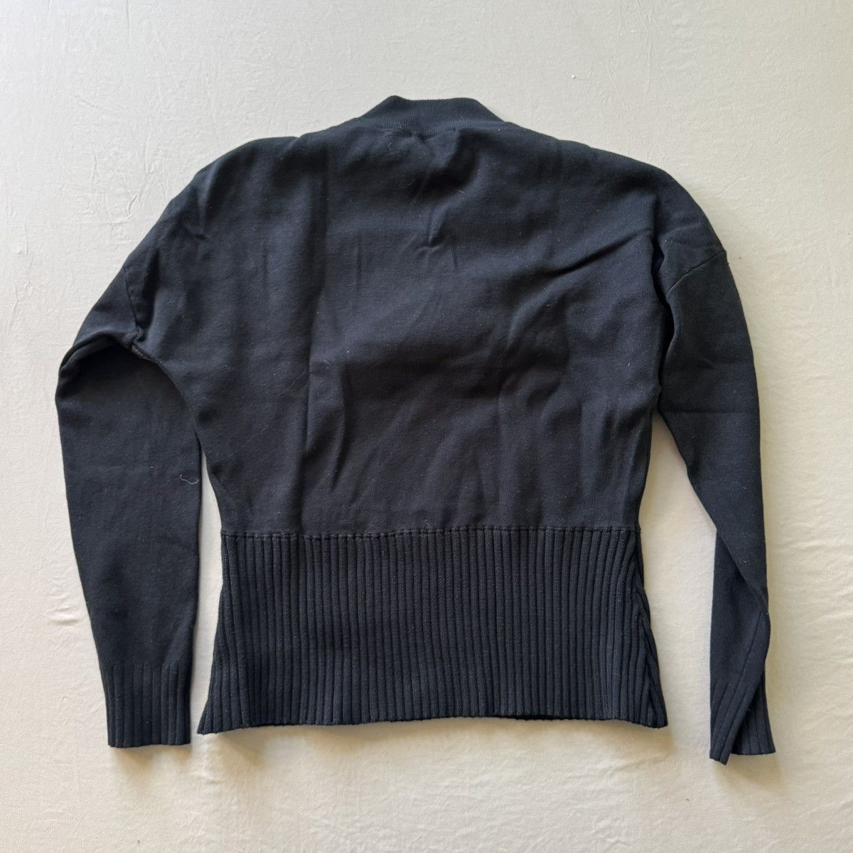 Other Cotton Wool Blend Quilted Mock Neck Sweater Size XL / US 12-14 / IT 48-50 - 3 Thumbnail