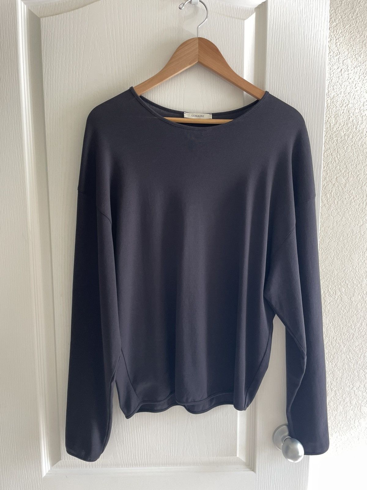 LEMAIRE LS RELAXED TEE - SQUID INK