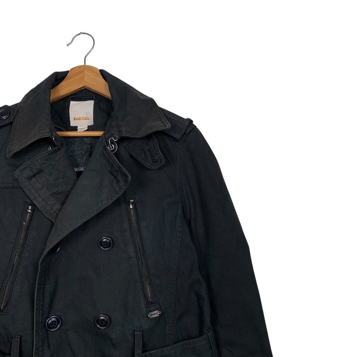 Diesel Diesel Double Breasted Black Coat Size US S / EU 44-46 / 1 - 5 Thumbnail