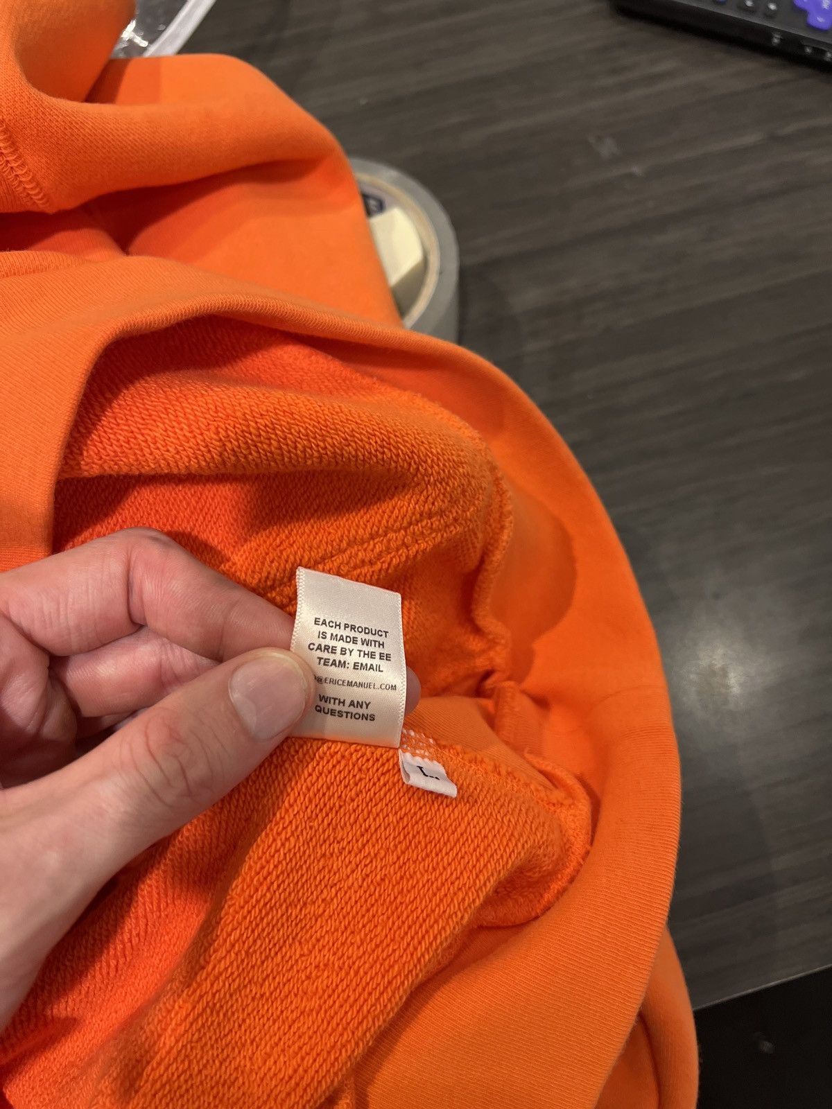 Eric Emanuel Eric Emanuel Hoodie Orange/Navy Size US L / EU 52-54 / 3 - 5 Thumbnail