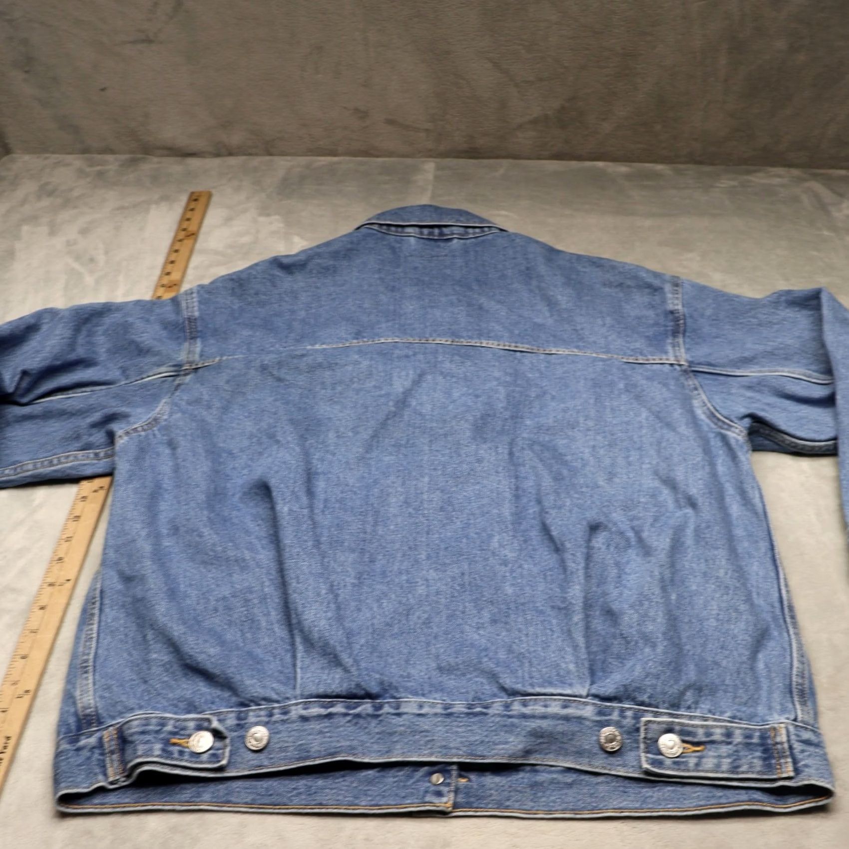 Levi's Levis Denim Jacket Mens Large Medium Wash Casual Rugged Classic Jean Trucker Size US 33 - 7 Thumbnail