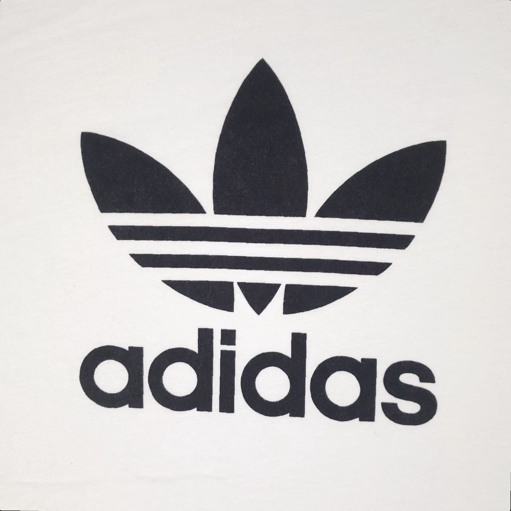 Adidas Adidas T-Shirt Mens Large White Logo Casual Short Sleeve Regular Fit Sports Size US L / EU 52-54 / 3 - 2 Thumbnail