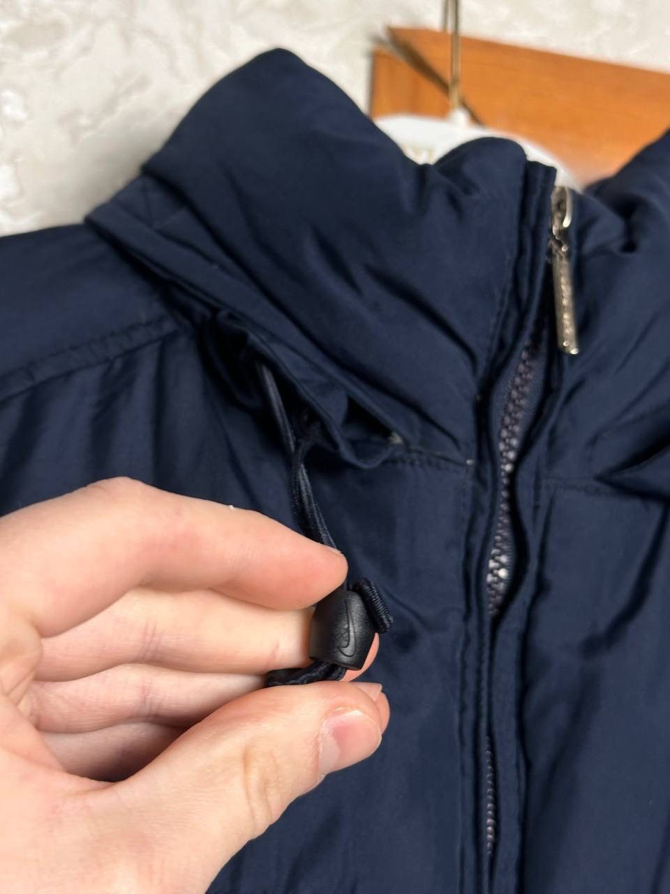 Nike Vintage Nike 2000s Navy Down Puffer Vest with Packable Hood Size US S / EU 44-46 / 1 - 6 Thumbnail