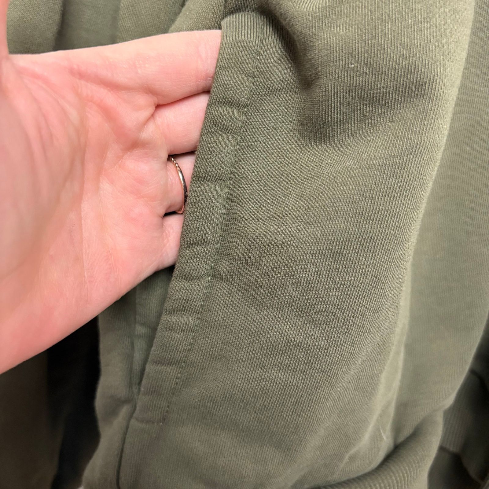 Love Moschino Love Moschino Olive Green Logo Hoodie Men’s 2XL Sweatshirt Size US XXL / EU 58 / 5 - 4 Thumbnail