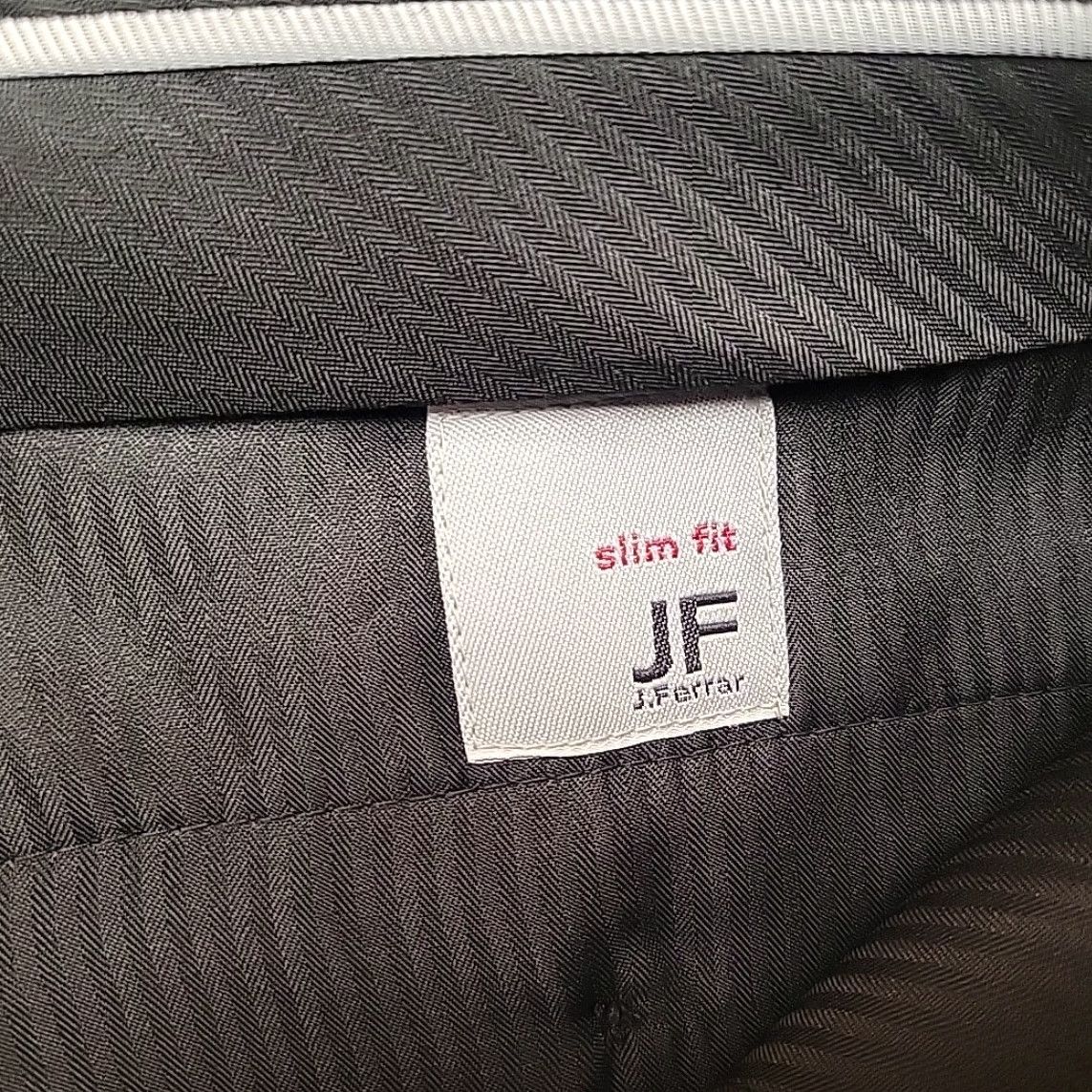 Vintage J. Ferrar Dress Pants Mens 32x32 Black Gray Stripe Flat Front Slim Fit Business Pants Size US 32 / EU 48 - 5 Thumbnail