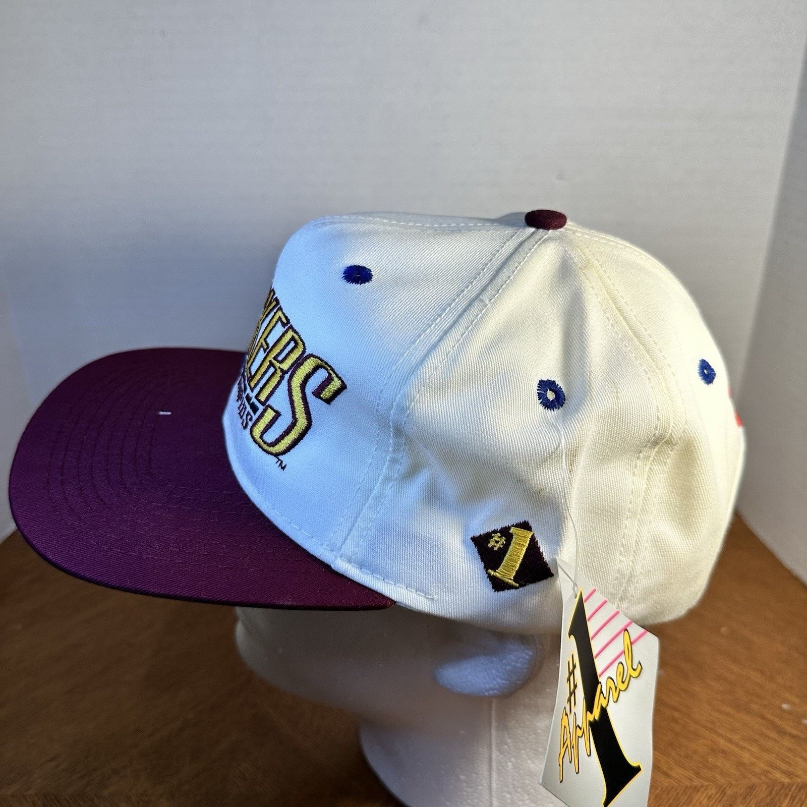 Other VTG 1995 Grand Rapids Mackers Defunct CBA Snapback Hat New Size ONE SIZE - 4 Thumbnail
