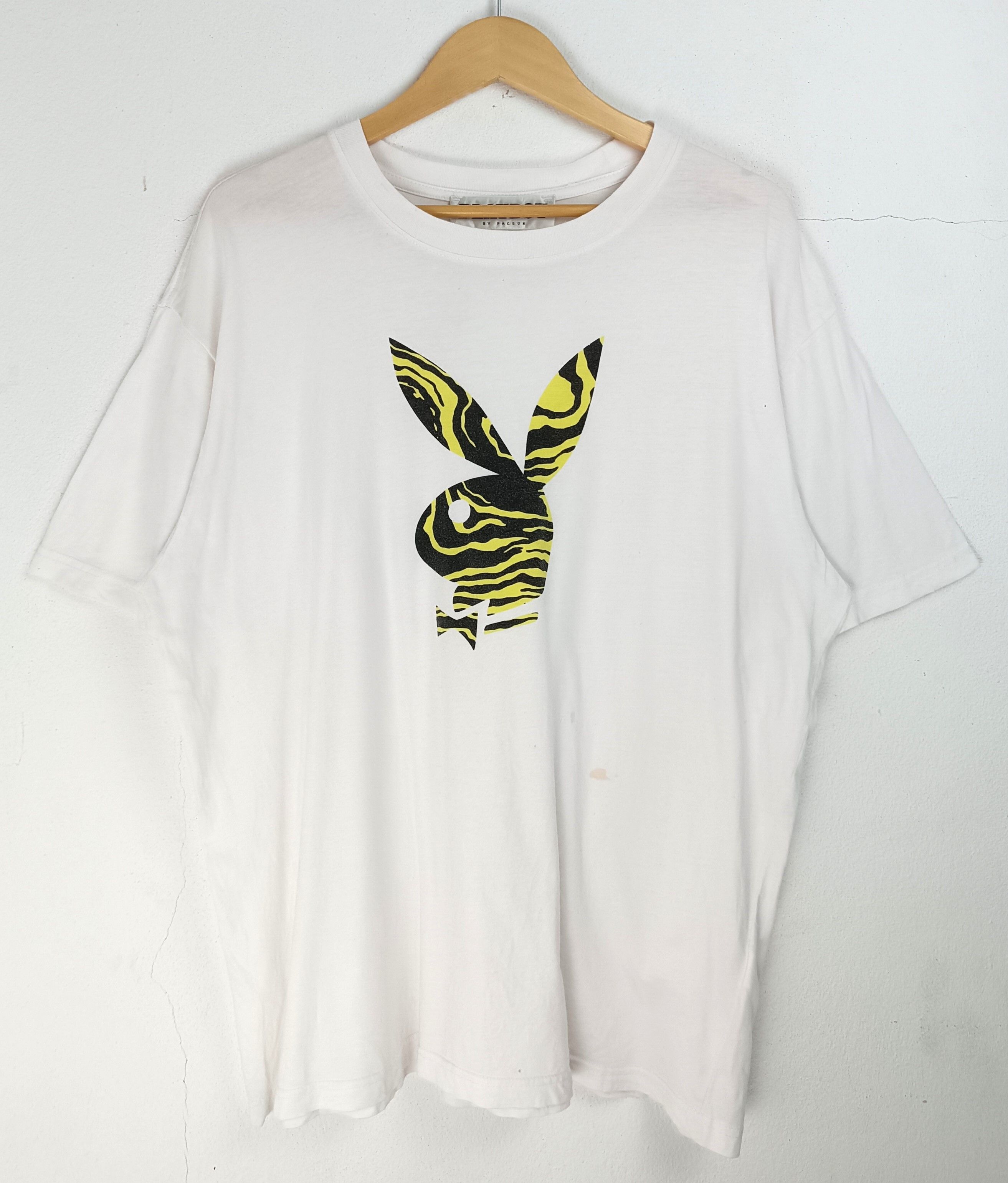 Pacsun × Playboy VINTAGE PLAYBOY BY PACSUN STRIPED LOGO VERY RARE TEE Size US XL / EU 56 / 4 - 3 Thumbnail