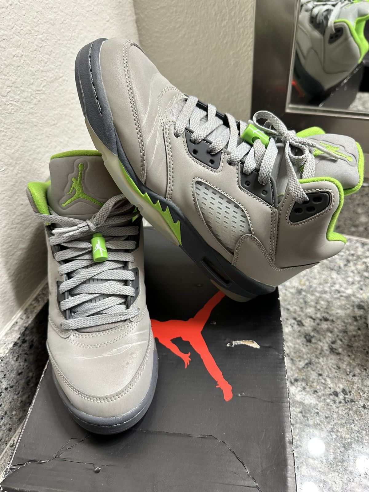 Jordan Brand Jordan 5’s Green Beans Size US 7 / EU 40 - 4 Thumbnail