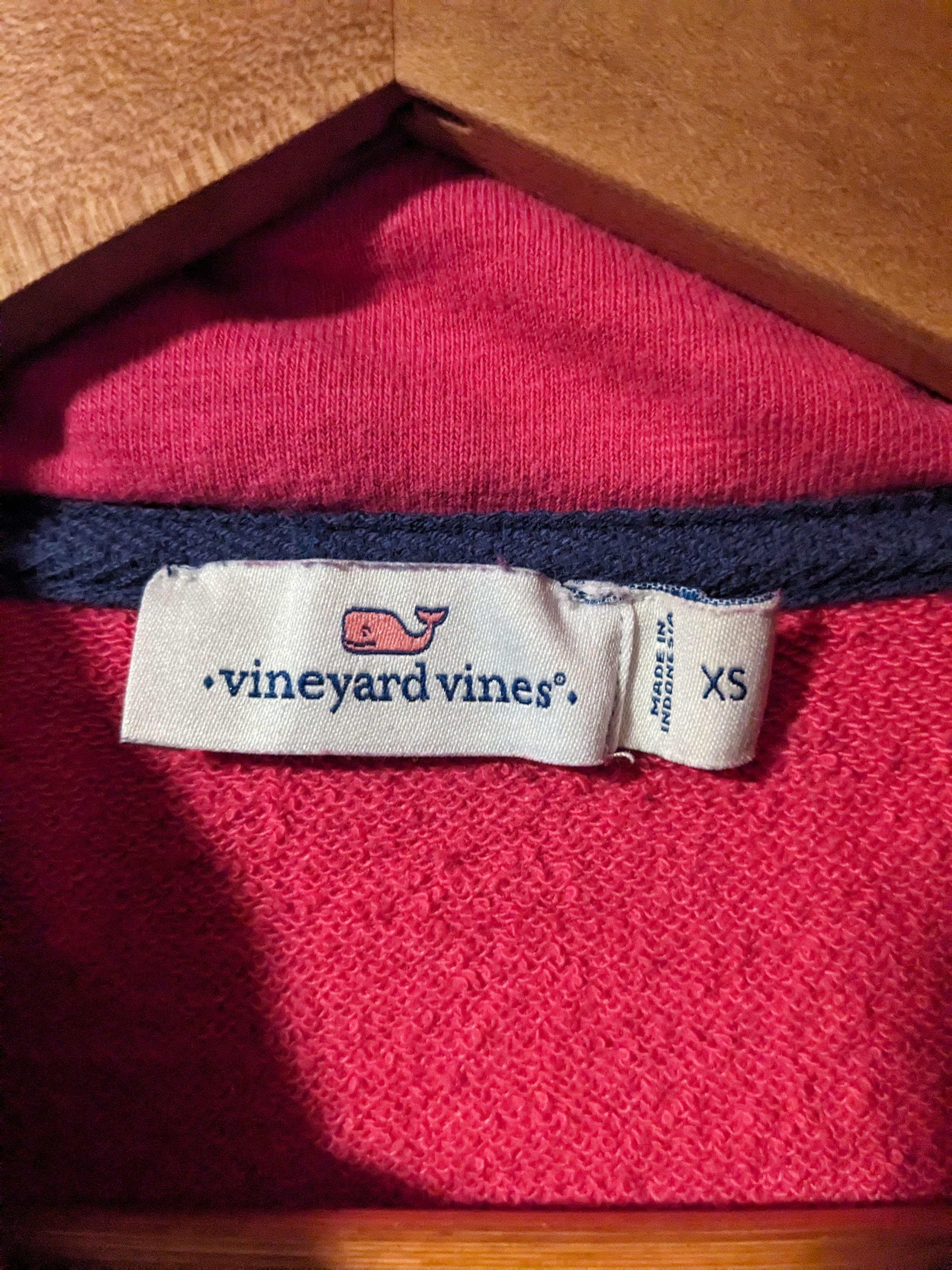 Designer × Vineyard Vines Vineyard Vines Pink X-Small Quarter Zip Sweater Size XS / US 0-2 / IT 36-38 - 3 Thumbnail