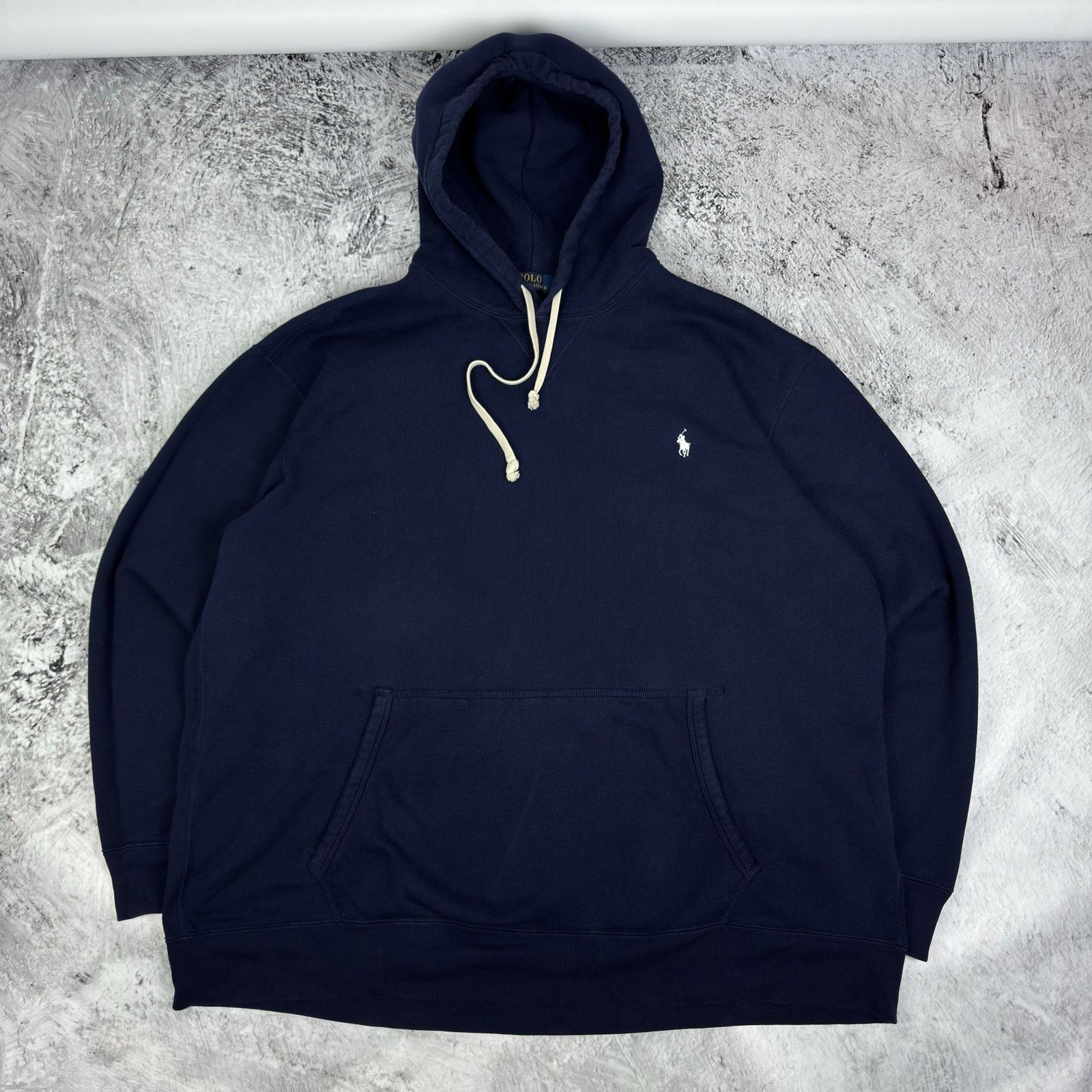 Polo Ralph Lauren Polo Ralph Lauren Men Navy Cotton Fleece Pullover Hoodie 2XL Size US XXL / EU 58 / 5 - 3 Thumbnail