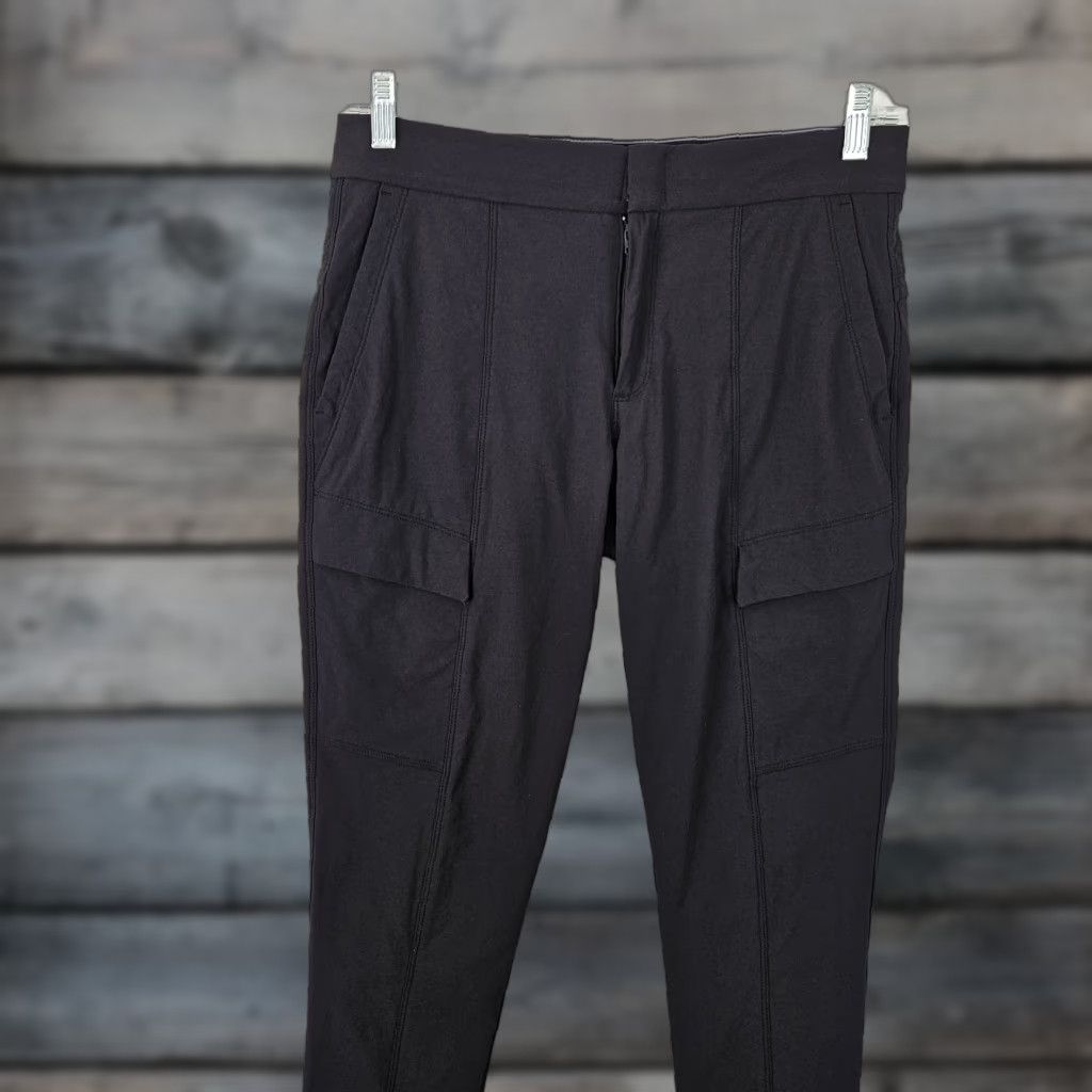 Athleta Athleta Womens Wander Utility Pants Sz 6 Black Nylon Mid Rise Skinny Pants Womens Size 28" / US 6 / IT 42 - 1 Thumbnail