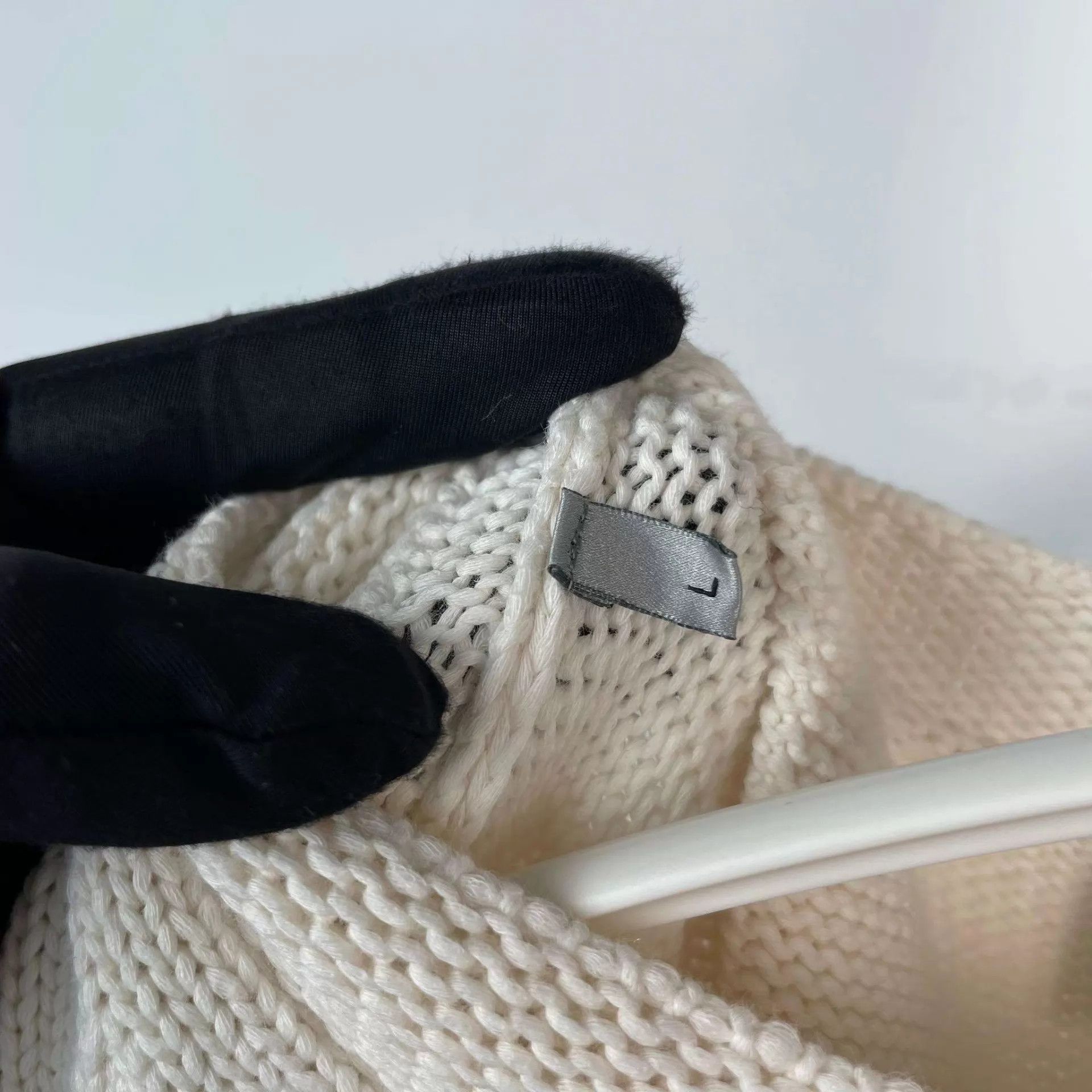 Dior Dior White Sweater Size L / US 10 / IT 46 - 4 Thumbnail