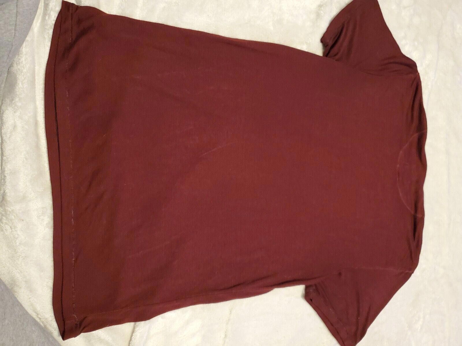 Other Buffalo David Bitton Maroon T Shirt Size L Size US L / EU 52-54 / 3 - 4 Thumbnail