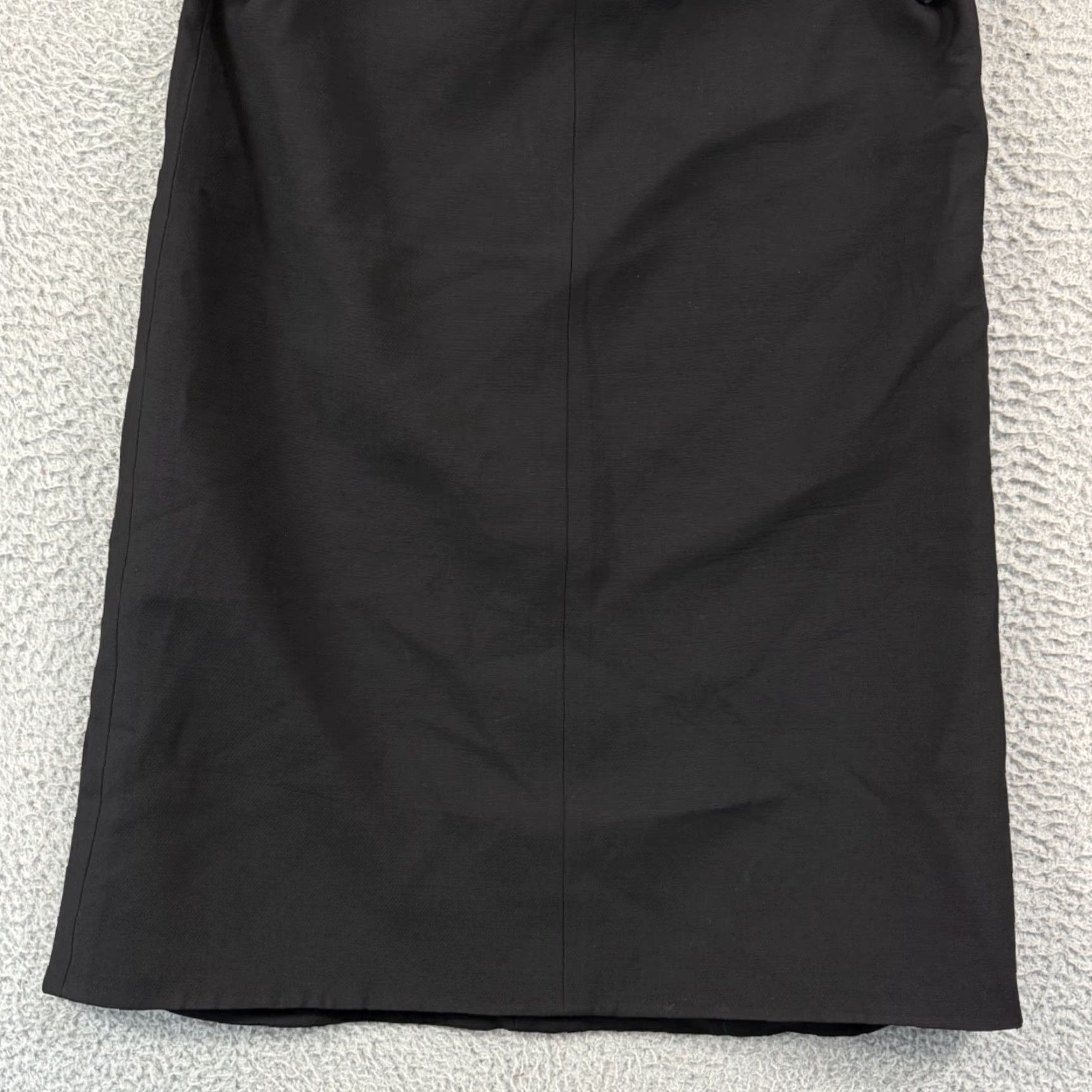 Valentino VINTAGE Valentino Spa Dress Women 4 Black Crepe Couture A Line Mini Zip Wool Silk Sheath Size S / US 4 / IT 40 - 2 Thumbnail