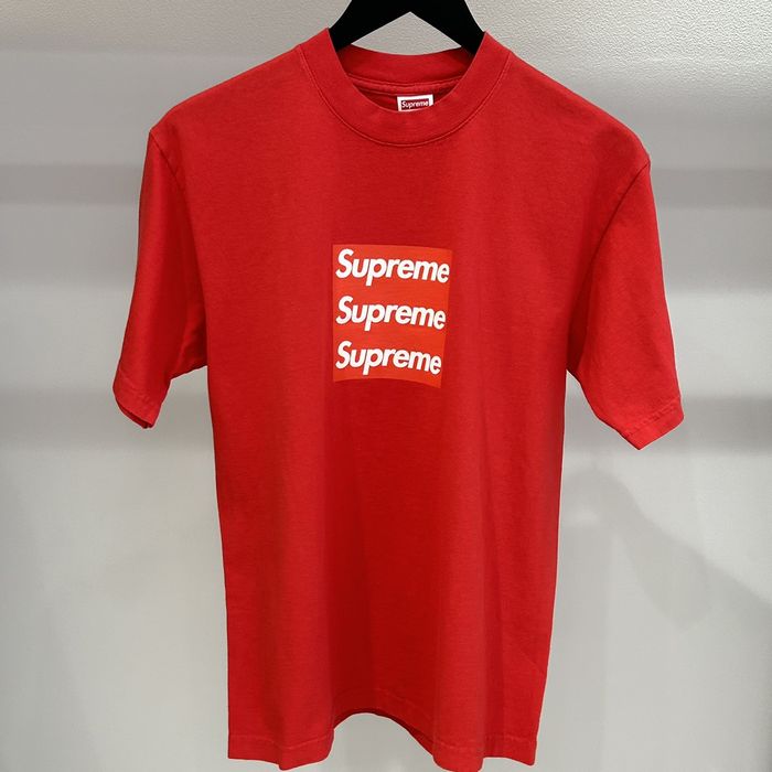 Supreme Supreme ASSPIZZA Tripple Box Logo Tee Red Grailed