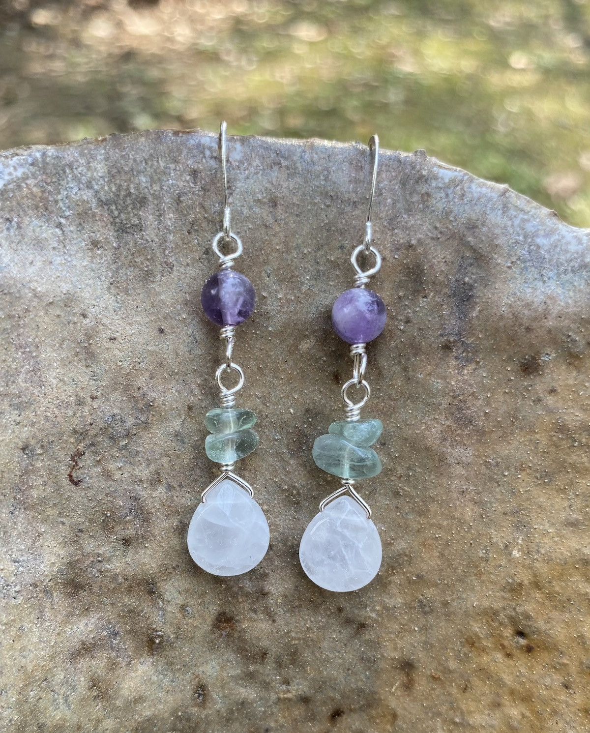 Handmade Quartz Drop Earrings Size ONE SIZE - 4 Thumbnail