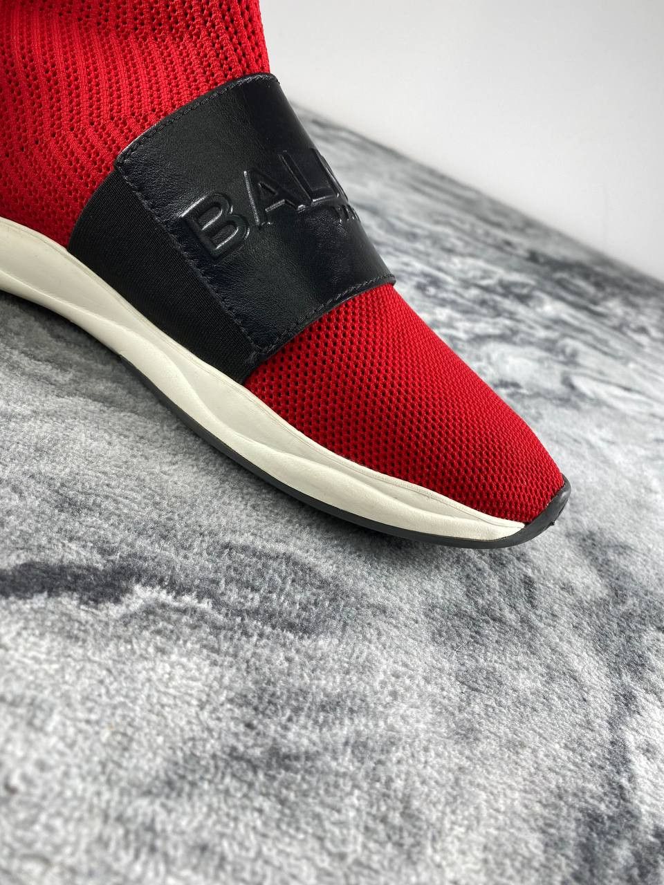 Balmain Balmain Cameron Runner High-Top Sneakers Men Size 9 Red Size US 9 / EU 42 - 16 Thumbnail