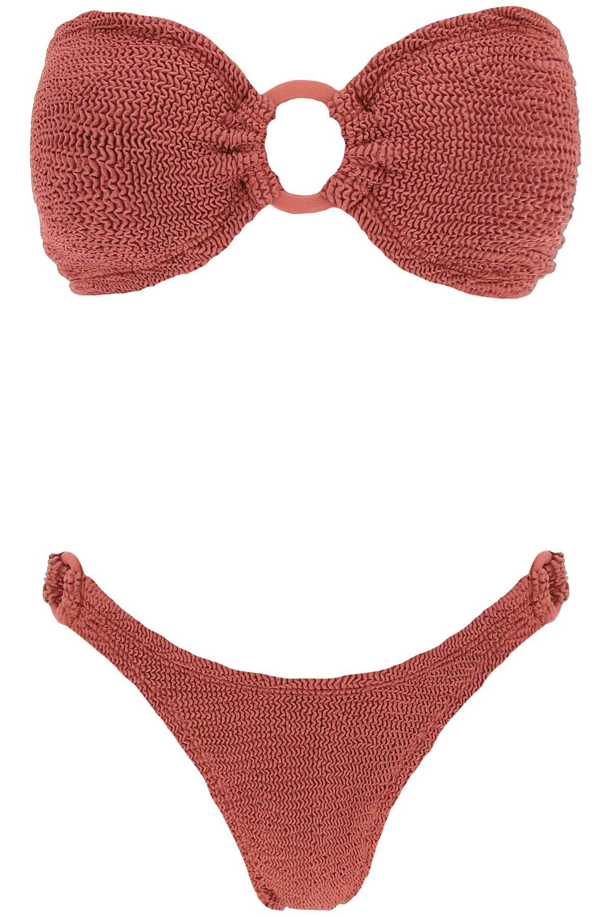 image of Hunza G Gloria Bikini Set in Metallico, Women's