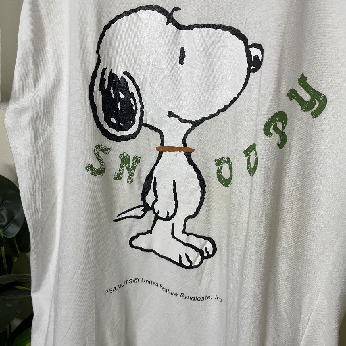 Cartoon Network × Vintage Vintage 1990s Snoopy Big Print T Shirt Size US M / EU 48-50 / 2 - 2 Thumbnail