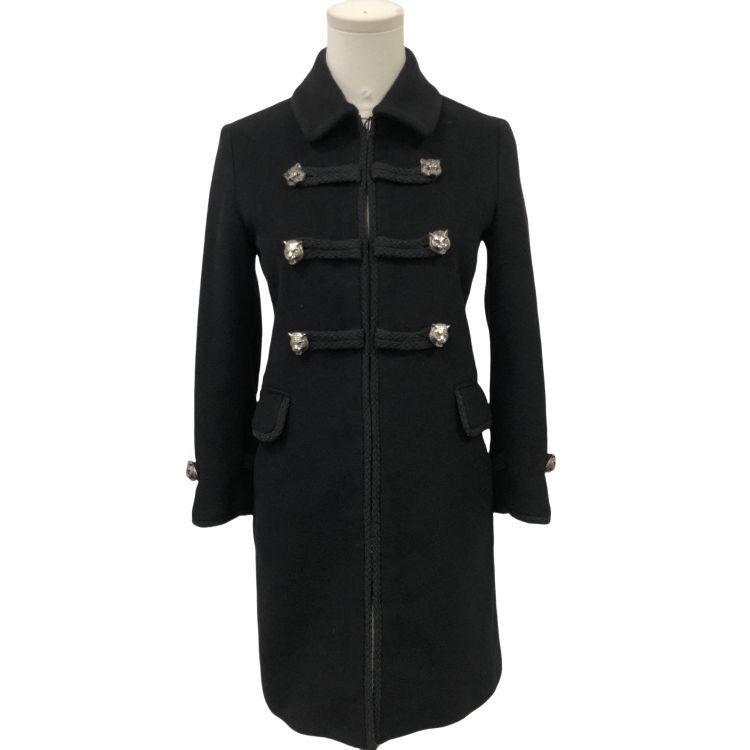 Gucci Gucci Lion Button Wool Coat Size 38 Size XS / US 0-2 / IT 36-38 - 1 Thumbnail