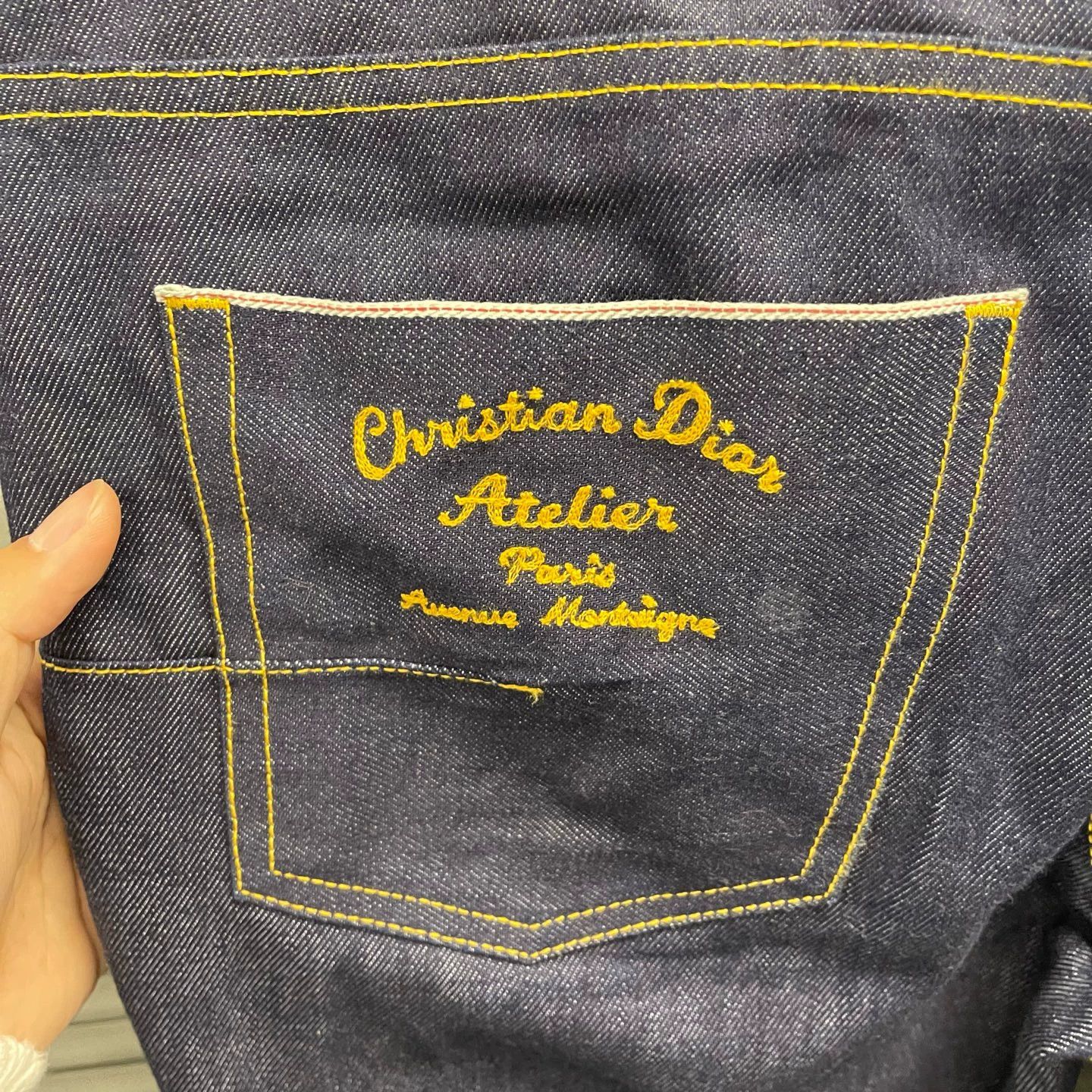 Dior Dior Embroidered Logo Leather Patch Jeans 36 99 New Size US 36 / EU 52 - 4 Thumbnail