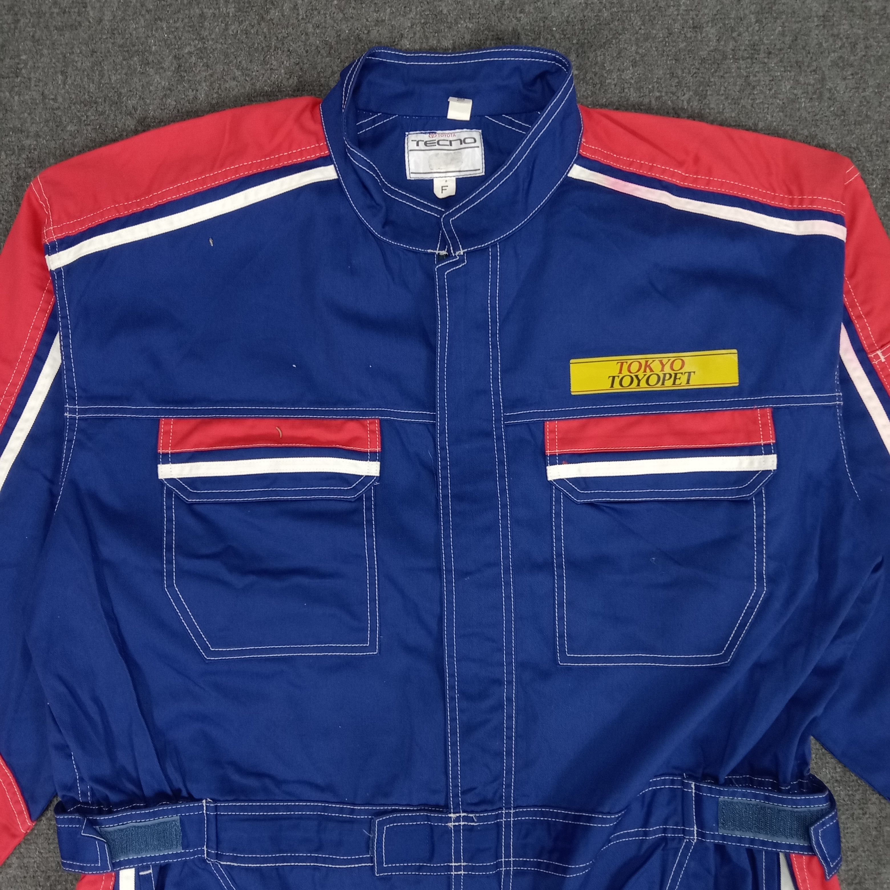 Japanese Brand × Vintage Toyota Tecno Japanese Toyopet Racing Coverall Jacket Size US XL / EU 56 / 4 - 5 Thumbnail