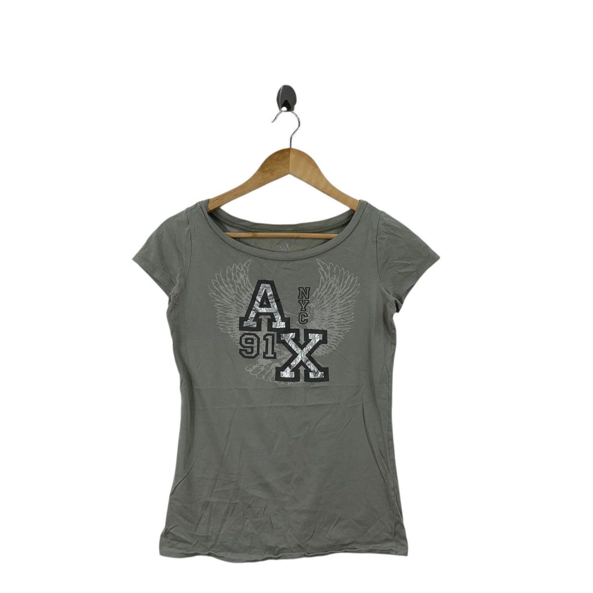 Armani Exchange ARMANI EXCHANGE AX Collection Reflective Logo Tee Shirt Top Size S / US 4 / IT 40 - 3 Thumbnail