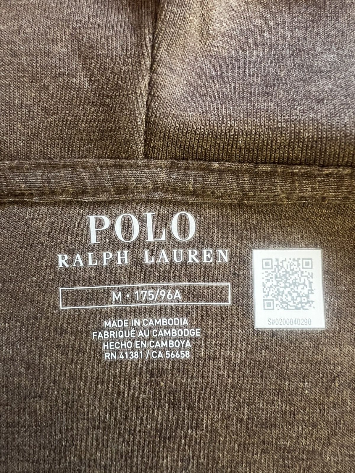 Polo Ralph Lauren Polo Ralph Lauren Brown Zip Hoodie Sweatshirt Size M Size US M / EU 48-50 / 2 - 10 Thumbnail