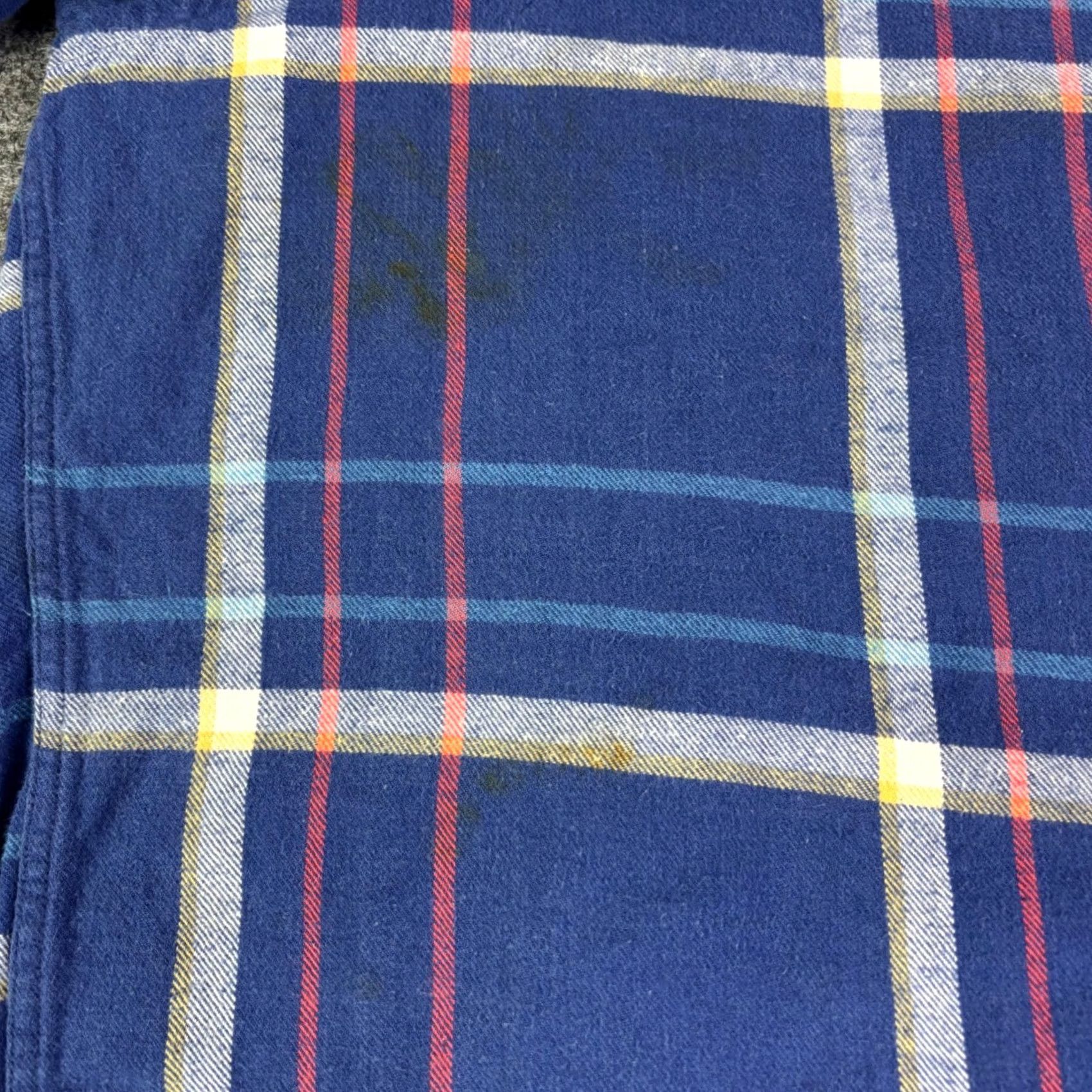 Ralph Lauren VINTAGE Chaps Ralph Lauren Blue Plaid Flannel Shirt XL Long Sleeve Distressed Shirt Size US XL / EU 56 / 4 - 6 Thumbnail