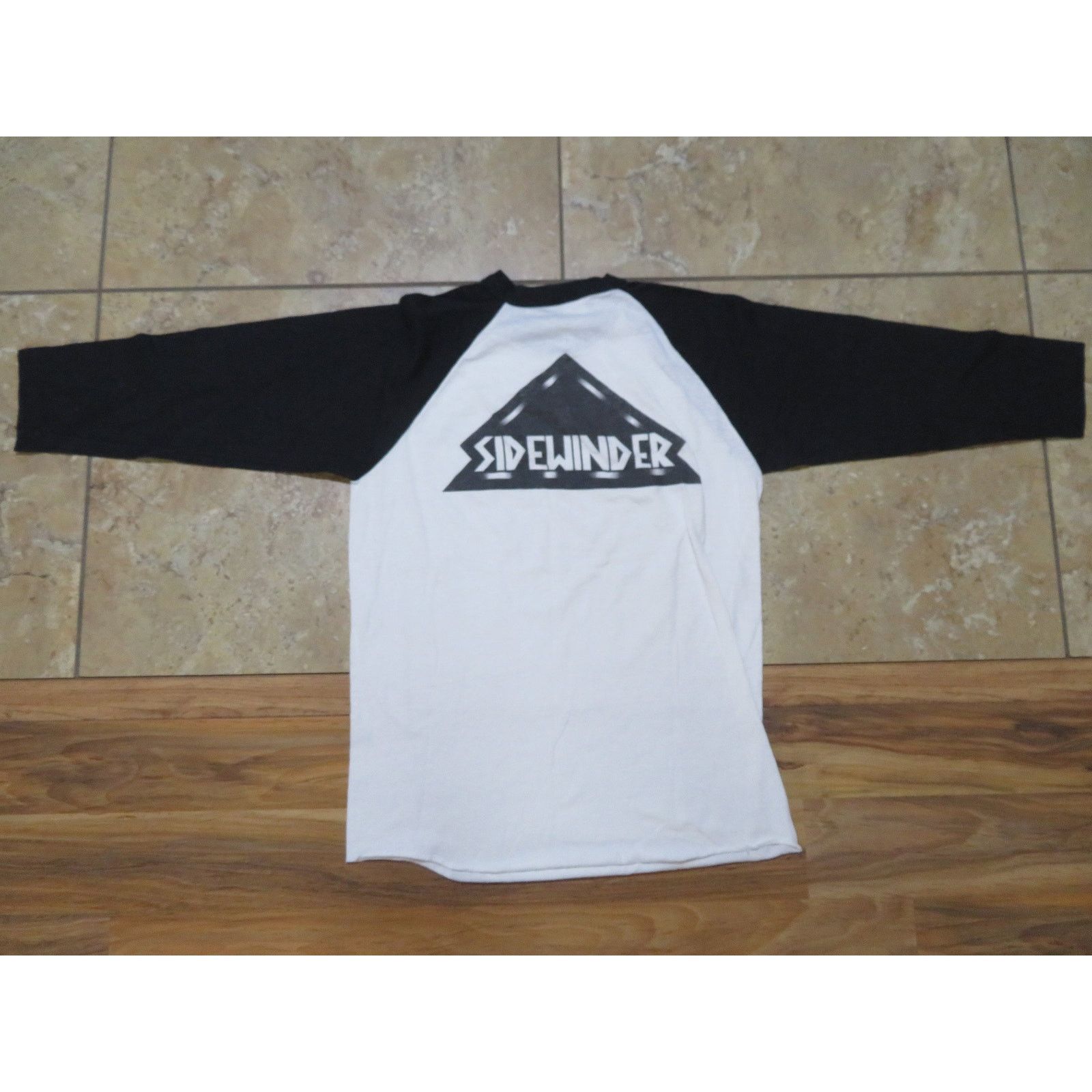 Hanes Sidewinder Band Raglan T-Shirt White Double Sided Sz M 1990s Size US M / EU 48-50 / 2 - 1 Thumbnail