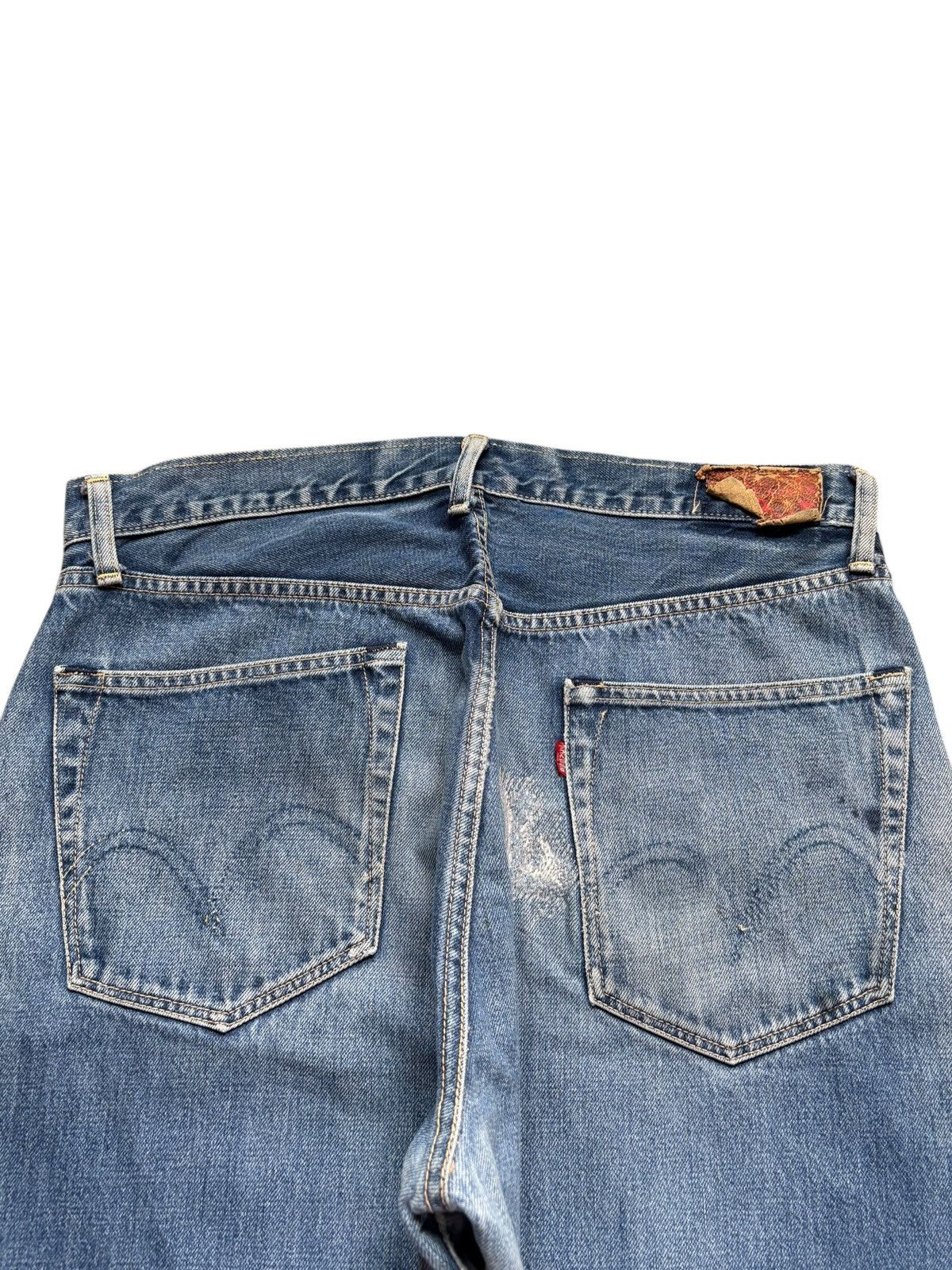 Japanese Brand Vintage Japanese Gowest Selvedge Mud Wash Loose Baggy Jean Size US 34 / EU 50 - 9 Thumbnail